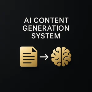 AI Content Generation System setup workflow with Google Sheets, WordPress, and automation tools
