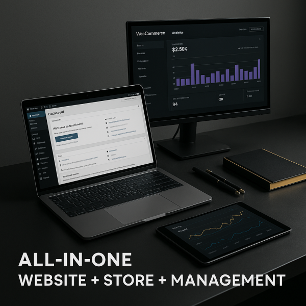 Complete WordPress Store Bundle – full eCommerce setup with 1-year SEO and admin support