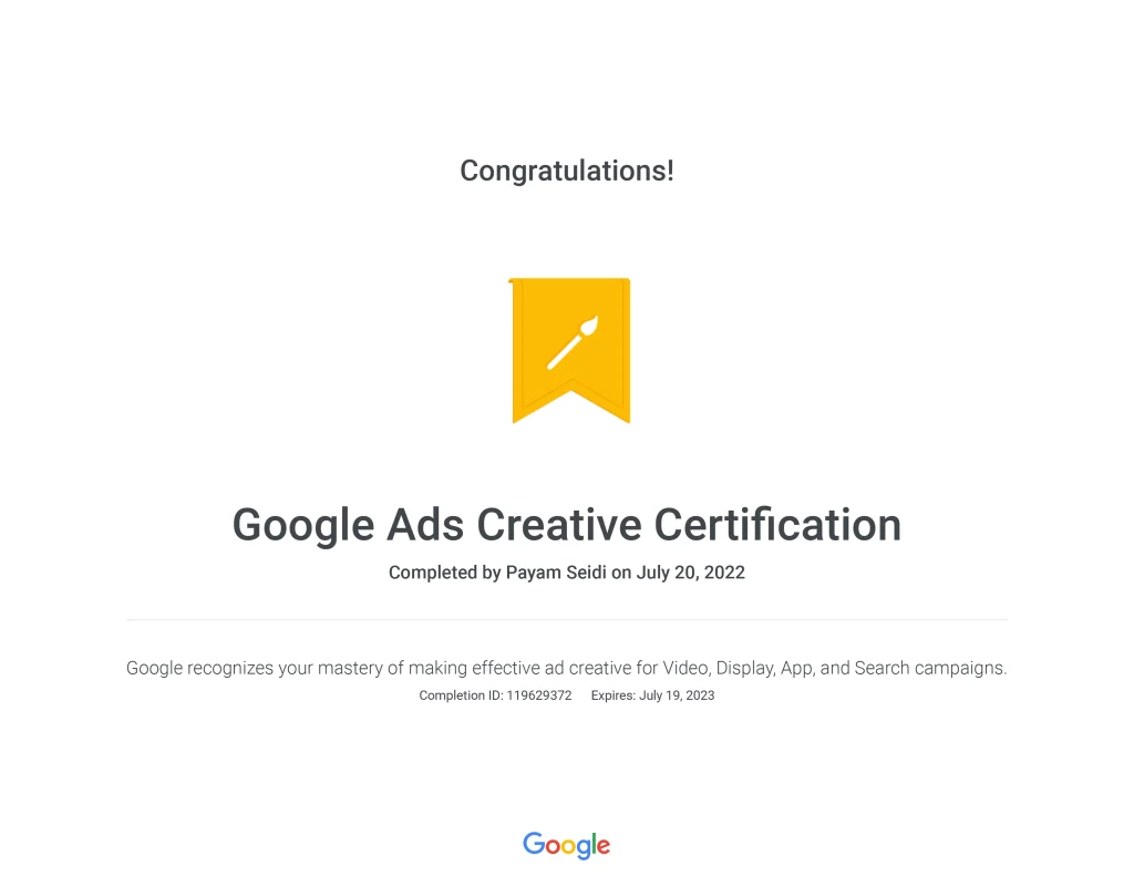 Google Ads Creative Certification _ Google