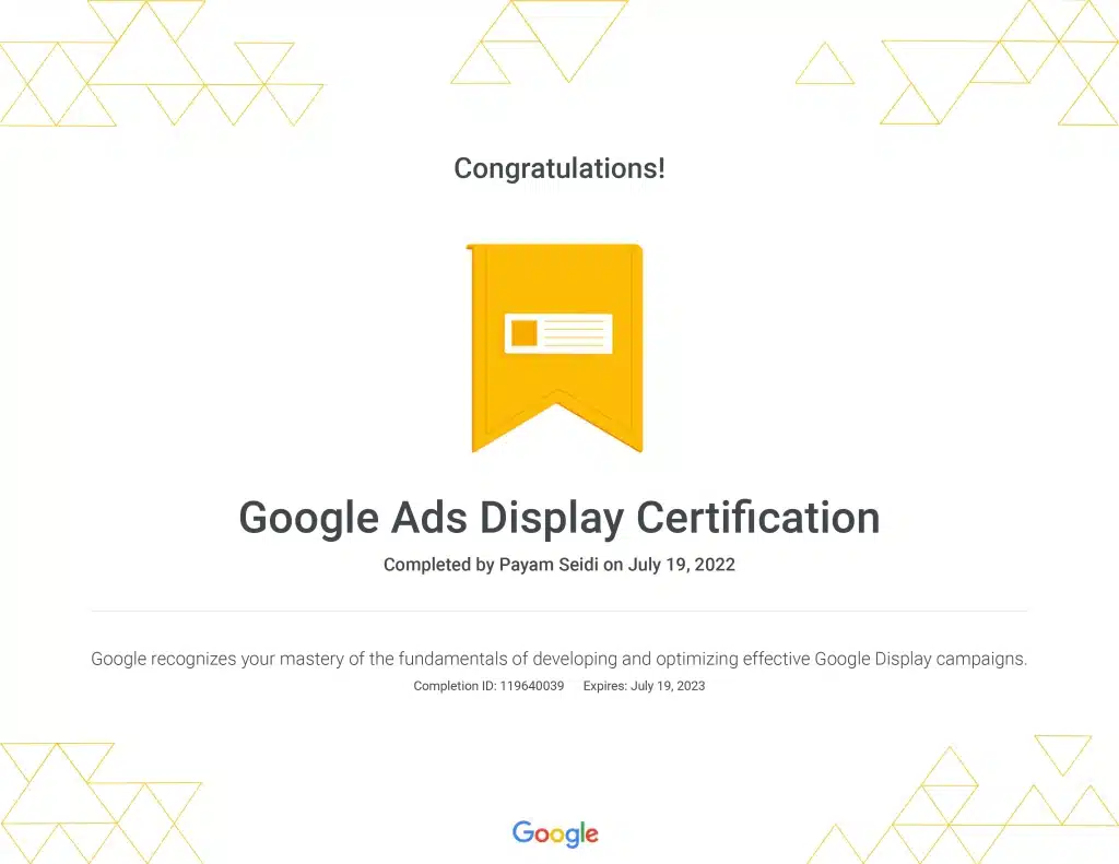Google Ads Display Certification _ Google
