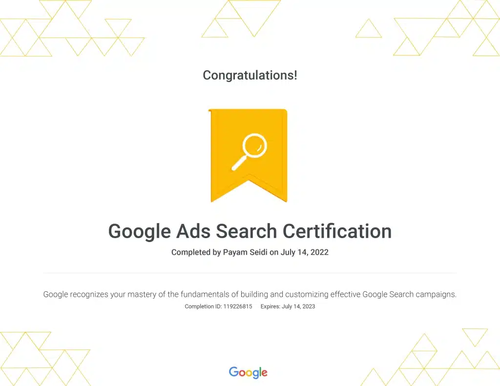 Google Ads Search Certification _ Google