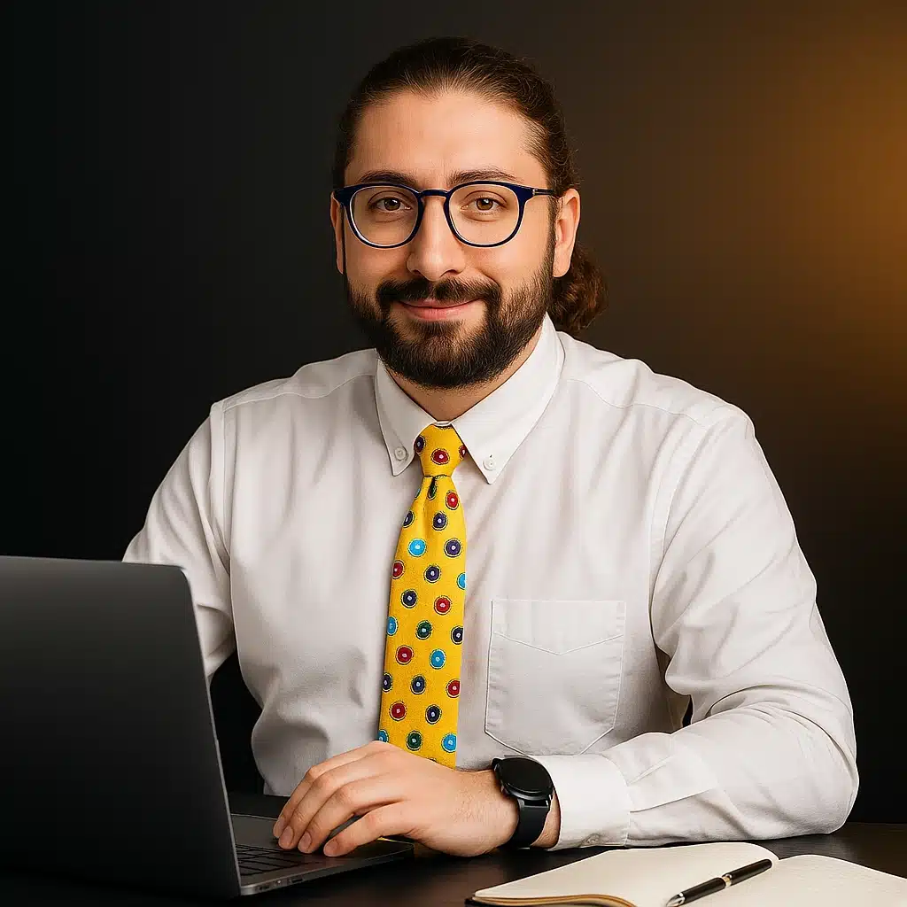 Payam Seidi managing a WordPress website dashboard