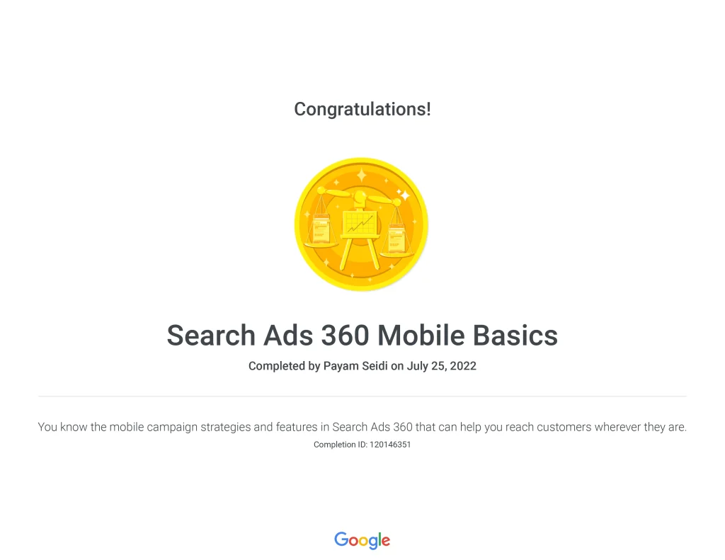 Search Ads 360 Mobile Basics _ Google