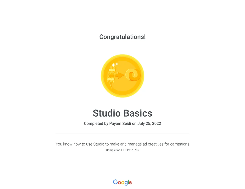Studio Basics _ Google