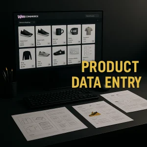 Professional WooCommerce Product Data Entry Workspace – Black & Gold Theme
