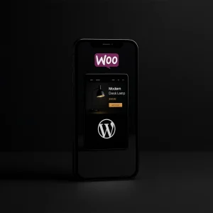 WooCommerce mobile storefront designed by Payam Seidi with premium UI and golden accent.