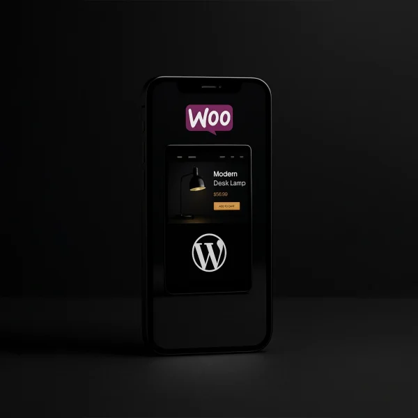 WooCommerce mobile storefront designed by Payam Seidi with premium UI and golden accent.